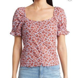 Madewell size 14 floral top